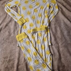 Little Sleepies Yellow Sun Print Pajama Set